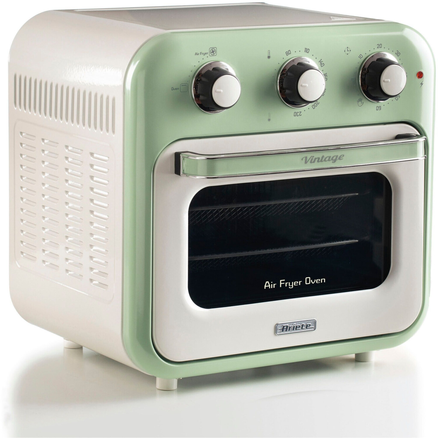 مایکروفر آریته ایتالیا مدل Ariete Vintage Air Fryer| هوا پز دارای نور داخلی | رنگ سبز | طراحی کلاسیک و پخت کم چرب